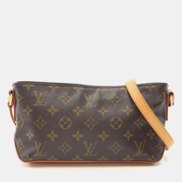 Louis Vuitton: Коричневая сумка через плечо 