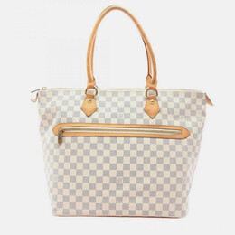 Louis Vuitton: Белая сумка-шоппер 