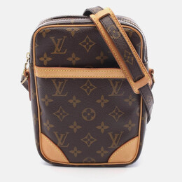 Louis Vuitton: Коричневая сумка через плечо 