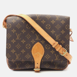 Louis Vuitton: Коричневая сумка через плечо 
