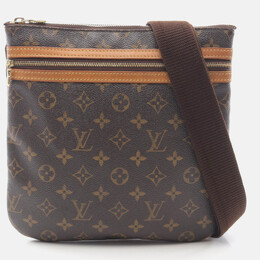 Louis Vuitton: Коричневая сумка  Pochette
