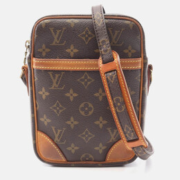 Louis Vuitton: Коричневая сумка через плечо 