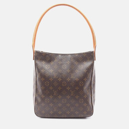 Louis Vuitton: Коричневая сумка  Looping
