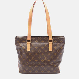 Louis Vuitton: Коричневая сумка-шоппер 