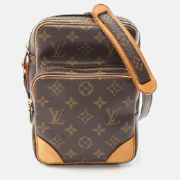 Louis Vuitton: Коричневая сумка через плечо 
