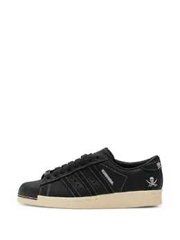 adidas: Чёрные кроссовки  Superstar