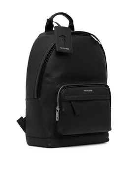 Trussardi: Чёрный рюкзак 