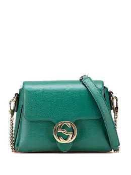 Gucci Pre-Owned: Зелёная сумка через плечо 