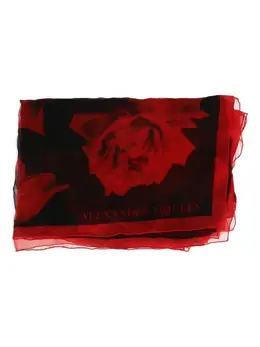 Alexander McQueen: Шарф с растительным принтом 