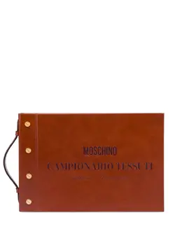 Moschino: Коричневая сумка-шоппер 