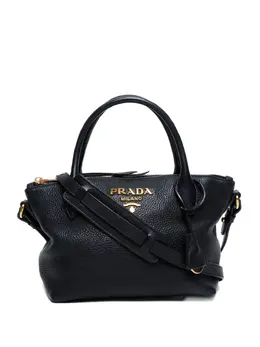 Prada Pre-Owned: Чёрная сумка-шоппер 