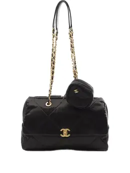 CHANEL Pre-Owned: Чёрная сумка 