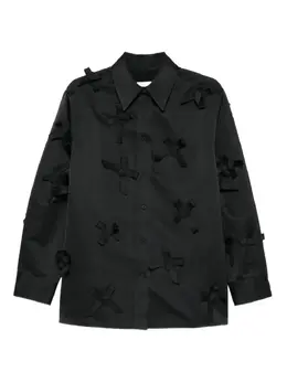 Jil Sander: Рубашка с бантом 
