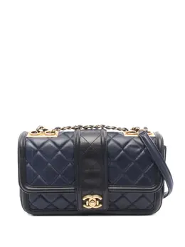 CHANEL Pre-Owned: Синяя сумка 