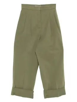 Weekend Max Mara: Зелёные брюки 