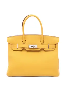 Hermès Pre-Owned: Жёлтая сумка-шоппер 