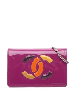 CHANEL Pre-Owned: Фиолетовый кошелёк 
