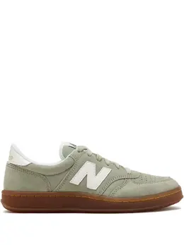 New Balance: Зелёные кроссовки 