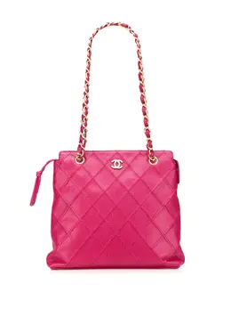 CHANEL Pre-Owned: Розовая сумка-шоппер 