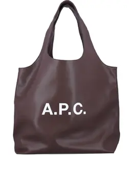 A.P.C.: Коричневая сумка-шоппер 