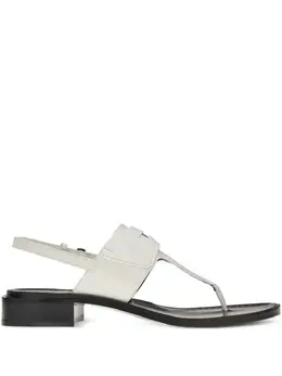 Ferragamo: Белые сандалии 