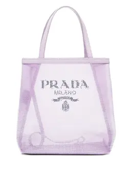 Prada Pre-Owned: Сумка-шоппер с принтом 