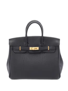 Hermès Pre-Owned: Чёрная сумка-шоппер 