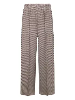 Issey Miyake: Брюки цвета хаки 