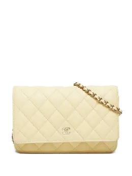 CHANEL Pre-Owned: Жёлтая сумка 