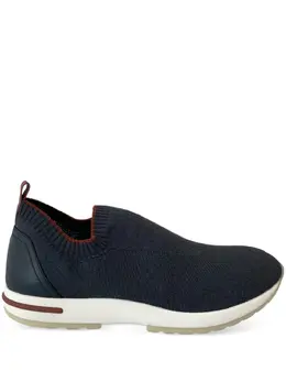 Loro Piana: Голубые кроссовки 