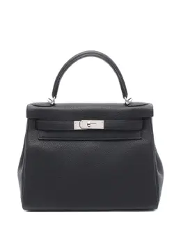 Hermès Pre-Owned: Чёрная сумка-шоппер 