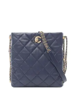 CHANEL Pre-Owned: Синяя сумка 