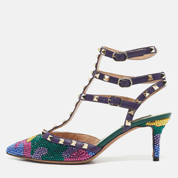 Valentino: Многоцветные туфли  Rockstud