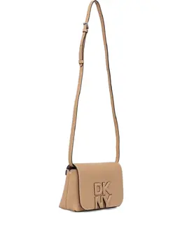 DKNY: Бежевая сумка через плечо 