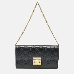 Gucci: Чёрный кошелёк  Padlock
