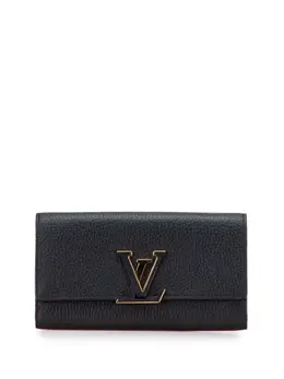 Louis Vuitton Pre-Owned: Чёрный кошелёк 