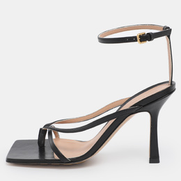 Bottega Veneta: Чёрные сандалии  Stretch