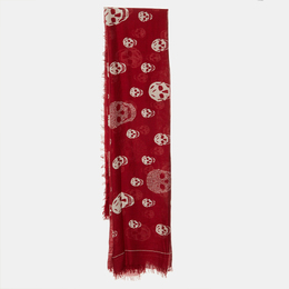 Alexander McQueen: Красный шарф  Skull