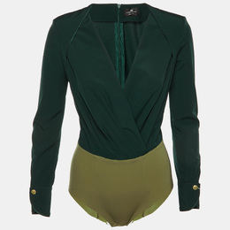 Elisabetta Franchi: Зелёный боди 