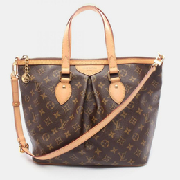 Louis Vuitton: Коричневая сумка 