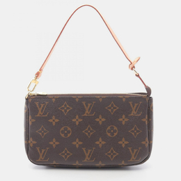 Louis Vuitton: Коричневая сумка  Pochette Accessoires