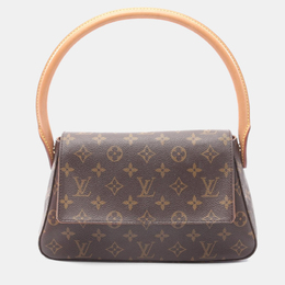 Louis Vuitton: Коричневая сумка  Looping
