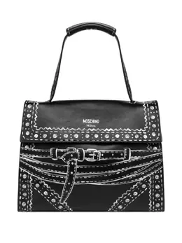 Moschino: Сумка с принтом 