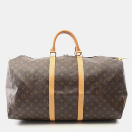 Louis Vuitton: Коричневая сумка  Keepall