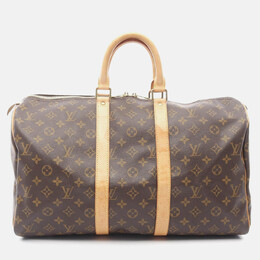 Louis Vuitton: Коричневая сумка  Keepall 45