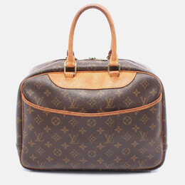 Louis Vuitton: Коричневая сумка  Deauville