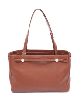 Hermès Pre-Owned: Коричневая сумка-шоппер 