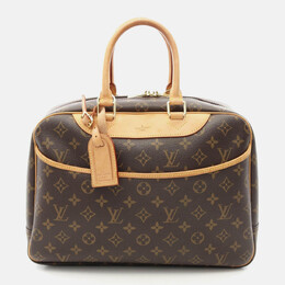 Louis Vuitton: Коричневая сумка  Deauville