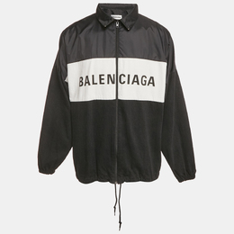Balenciaga: Чёрная куртка 