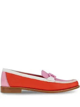 Ferragamo: Розовые лоферы 